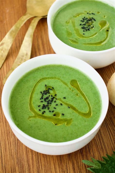 Easy Nettle Soup - Vegan on Board