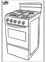 Stove Coloring Page sketch template