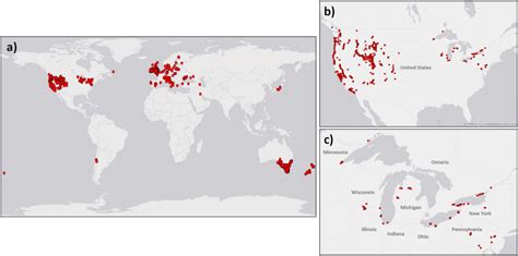 a Global distribution of the New Zealand mud snail (NZMS); b North... | Download Scientific Diagram