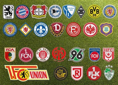 Bundesliga 1 2 3 Football Team Logos Digital files | Etsy