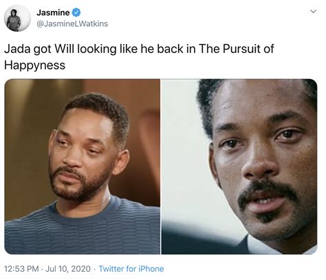 Jada got Will looking like he back in The Pursuit of Happyness | Sad ...