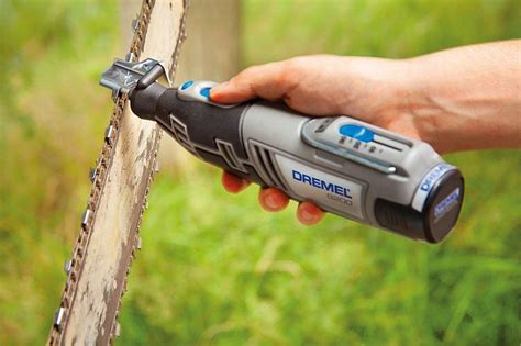 Dremel 8100 with Chainsaw Sharpening Attachment (1453) Dremel Chainsaw Sharpener, Electric ...