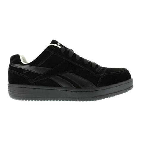 Reebok Mens Black Suede Classic Skateboard Oxford Soyay Steel Toe – The Western Company