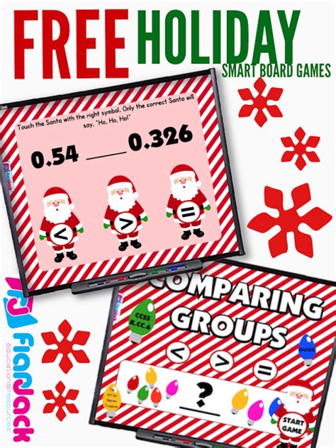 FREE Holiday Smart Board Games - FlapJack