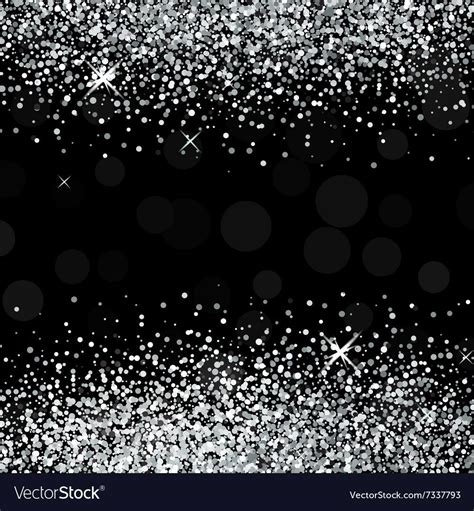 Shiny silver glitter on black background. Download a Free Preview or ...