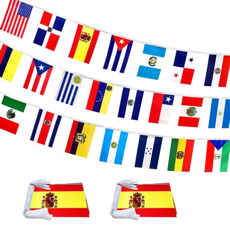 Spanish Speaking Countries Flags Banner