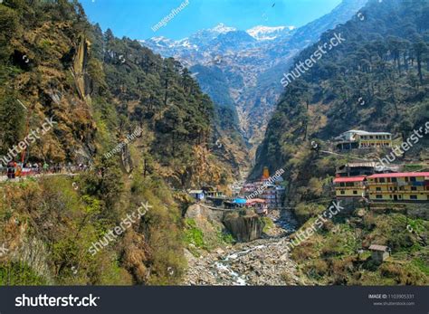 The shrine of Goddess Yamuna nestled in the Himalayan Yamunotri Valley ...