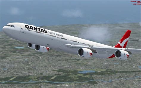 Qantas A340-600 Textures (fixed) - Microsoft Flight Simulator X Mod