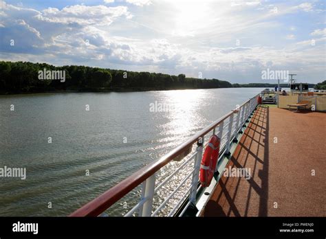 tourism, holiday, freetime, Danube river cruise, Danube navigation, aROSA cruiser Mia, upperdeck ...