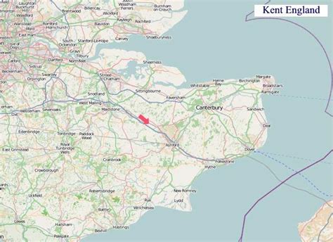 A Map of Kent England. Kent UK Map