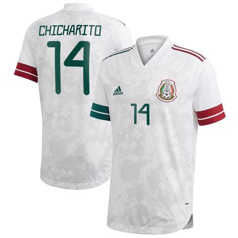 Men's adidas Chicharito White Mexico National Team 2020 Away Player ...