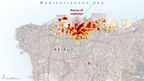 NASA Scientists Map Beirut Blast Damage – Devastating Explosion Rocked ...