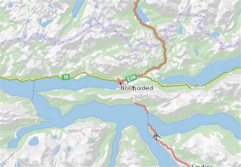 MICHELIN Nordfjordeid map - ViaMichelin