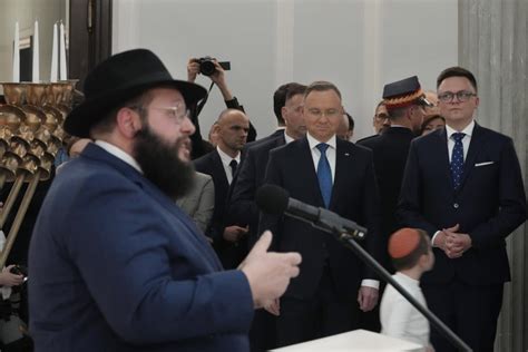 Top Polish leaders celebrate Hanukkah in parliament after antisemitic ...