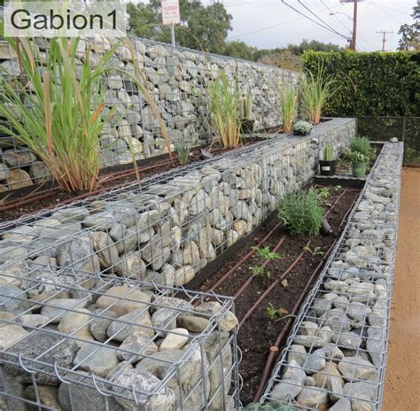 Gabion Vegetable Terraces | Landscaping retaining walls, Sloped garden ...