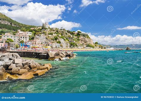 Picturesque Summer Landscape of Vietri Sul Mare Beach, Italy. Editorial Photography - Image of ...