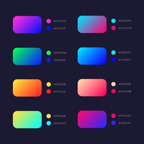gradient colour with code on Behance | Color design inspiration, Gradient color design, Color ...