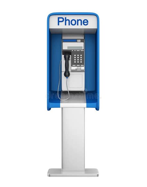 Payphone Booth Isolated stock illustration. Illustration of white - 124424506