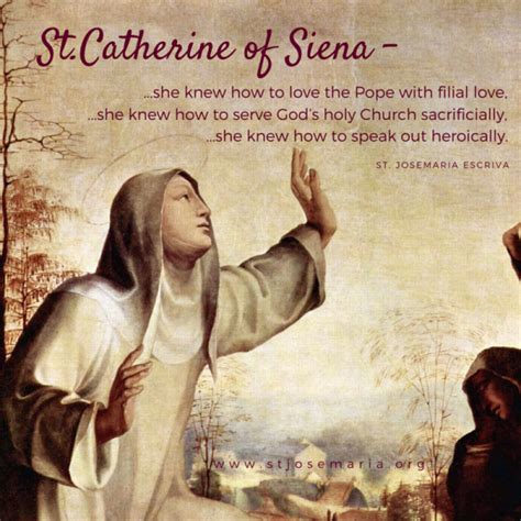 The Feast of St. Catherine of Siena (April 29th)