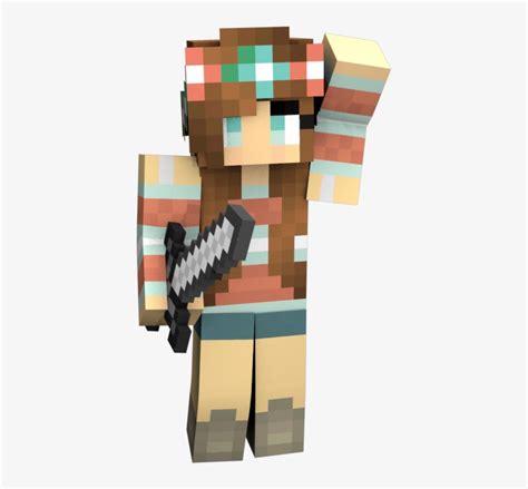 Bow Minecraft Girl Skin - Minecraft Avatar People Girl Transparent PNG - 1280x720 - Free ...