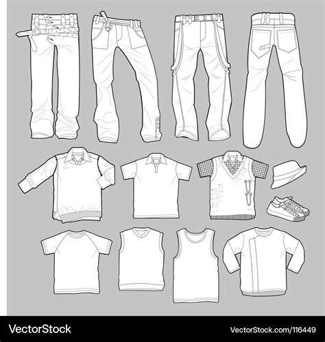 Apparel templates Royalty Free Vector Image - VectorStock