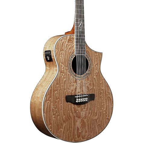 Ibanez EW2012ASENT 12-String Exotic Wood Acoustic-Electric Guitar Gloss ...