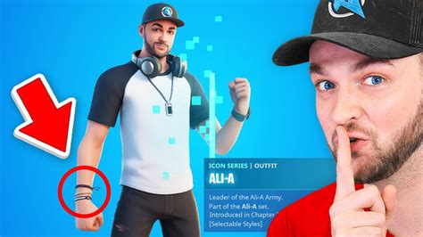 MY ICON SKIN *SECRET*! (Ali-A Fortnite Skin) - YouTube