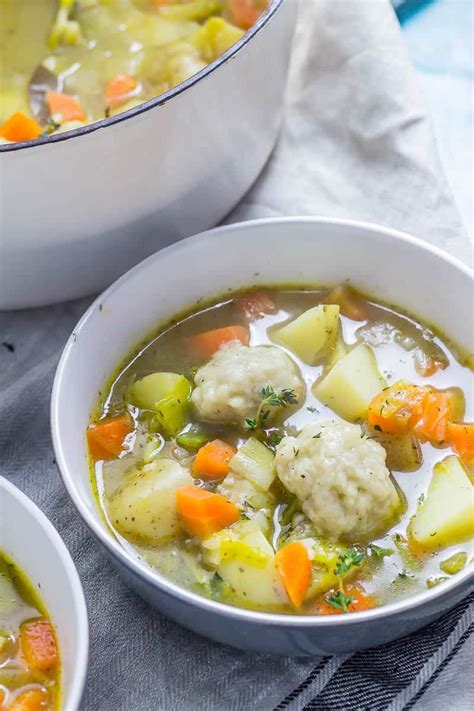 The vegetable soup with dumplings recipe is so quick and simple to make ...