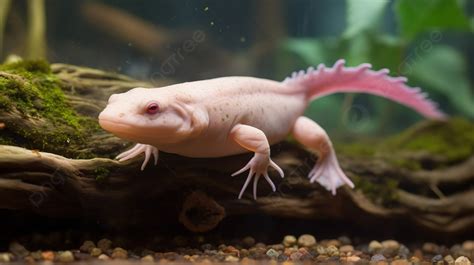 Pink Axolotl On Some Wood Background, Pictures Of Axolotl S In Real ...