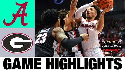 #24 Alabama vs Georgia Highlights | NCAA Men's Basketball | 2024 ...