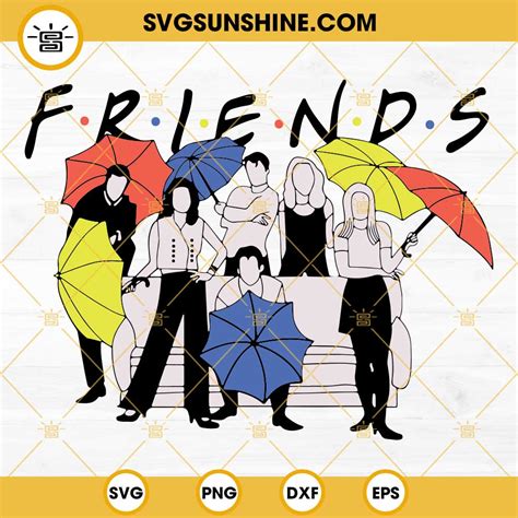 Friends SVG, Friends Umbrellas SVG, 90s Sitcom SVG, Friends TV Show SVG ...