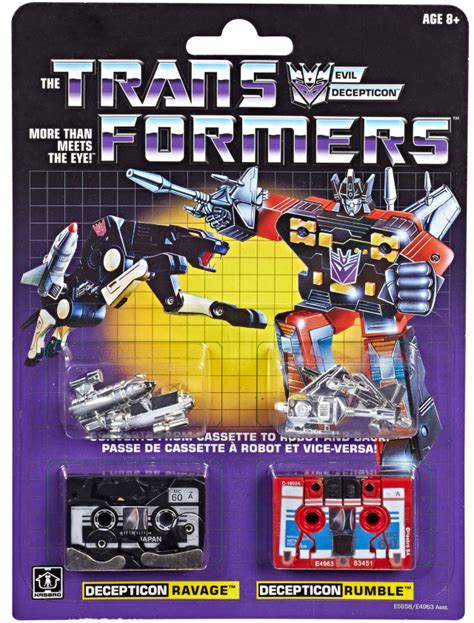 Transformers G1 Ravage and Rumble Set of 2 | Transformers Vintage G1 Reissues