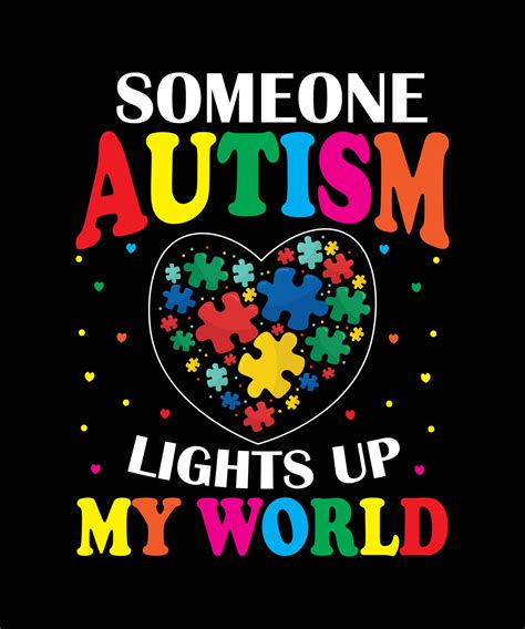 Autism Awareness day t-shirt design. Autism Quotes t-shirt design. 5814051 Vector Art at Vecteezy