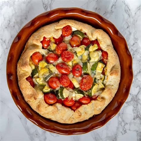 Tomato Zucchini Pie - From Cardamom & Coconut