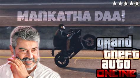 Mankatha Thala Ajith Bike Stunt Scene - GTA 5 - YouTube