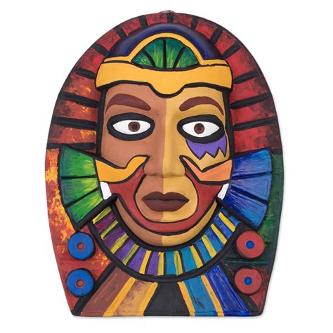 Handcrafted Ceramic Wari Culture Mask from Peru - Noble Wari | NOVICA