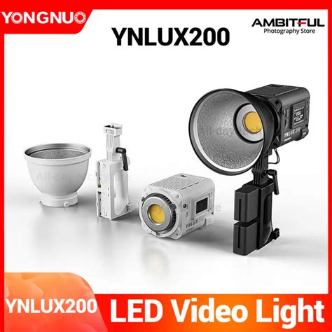 Yongnuo YNLUX200 200W Compact LED Video Light 2700K-6500K Photography ...