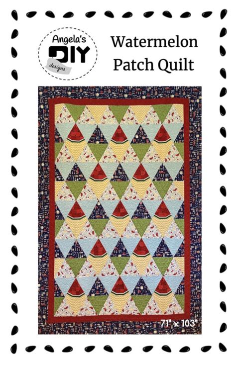 Watermelon Patch Quilt Pattern PDF Digital Download by Angela's DIY ...