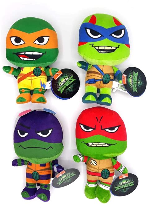 Play by Play Pack of 4 Teenage Mutant Ninja Turtles Rise of Teenage Mutant Ninja Turtles 20cm ...