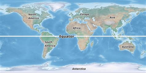 Map Of The World With The Equator - Robyn Christye