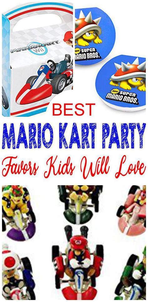 Mario Kart Party Favor Ideas | Mario kart party, Party favors for kids ...