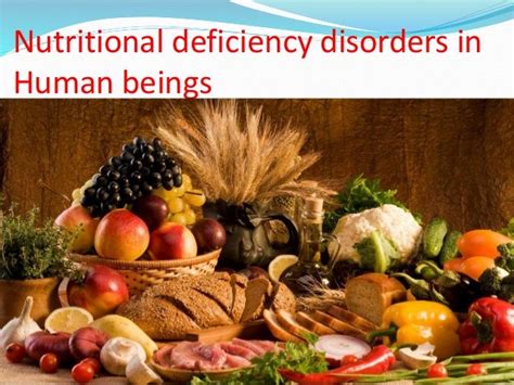 nutritional deficiency disorders in human