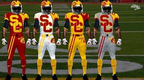 #USC #Football #Uniforms #Cool #unique | College football uniforms, Usc trojans football ...