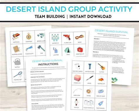 Desert Island Group Activity Team Building Activities - Etsy