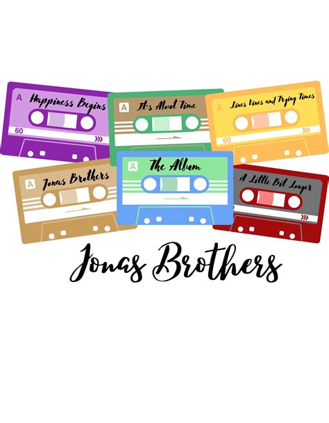 Jonas Brothers Album Cassette PNG - Etsy