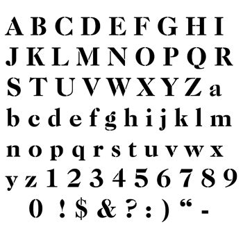 Caslon Stencil | Alphabet stencils, Letter templates, Lettering