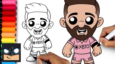 How To Draw Lionel Messi | Inter Miami CF - YouTube