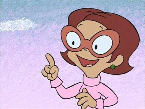 a cartoon character with glasses giving the thumbs up