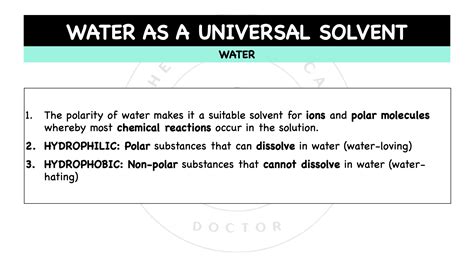 Chemical & Physical Properties Of Water – The Theoretical Doctor