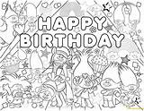 Disney Coloring Pages Trolls sketch template